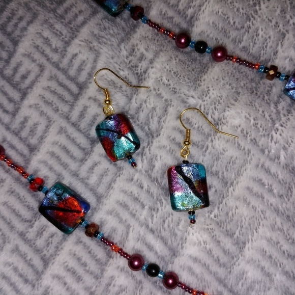 unknown Jewelry - Fall necklace and earing set